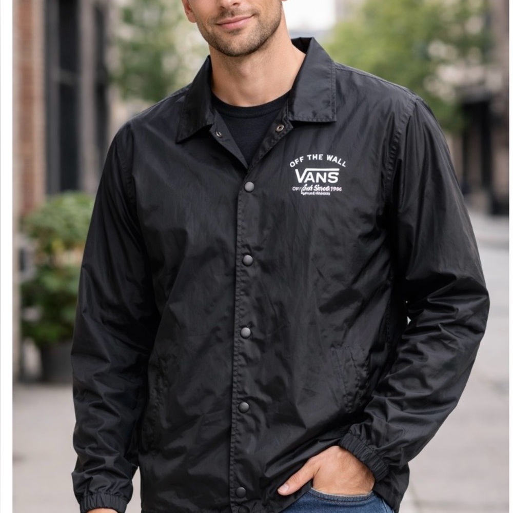 Vans Men’s Rain Jacket Old School Original Vintage Style Streetwear”